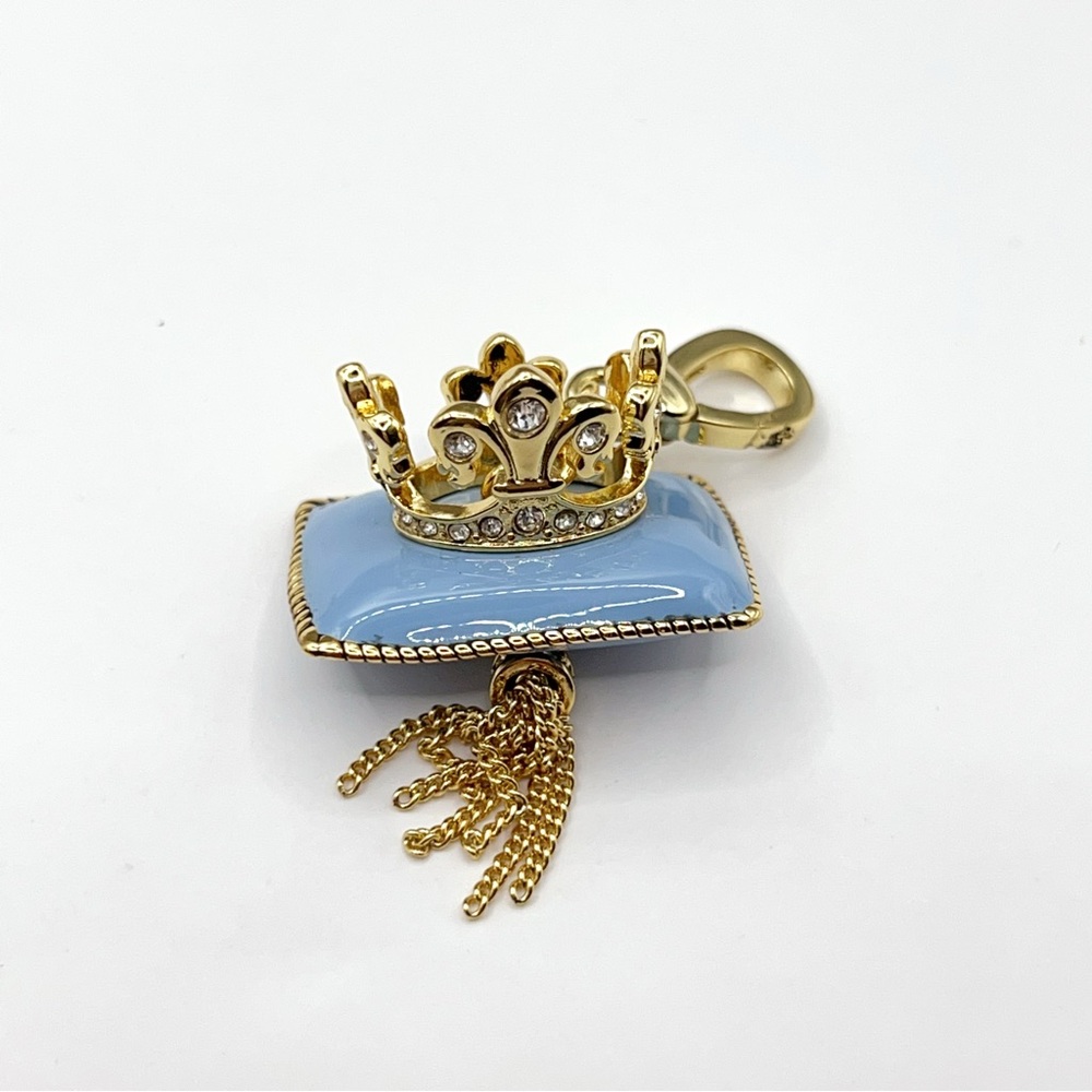 Juicy Couture blue royal pillow charm